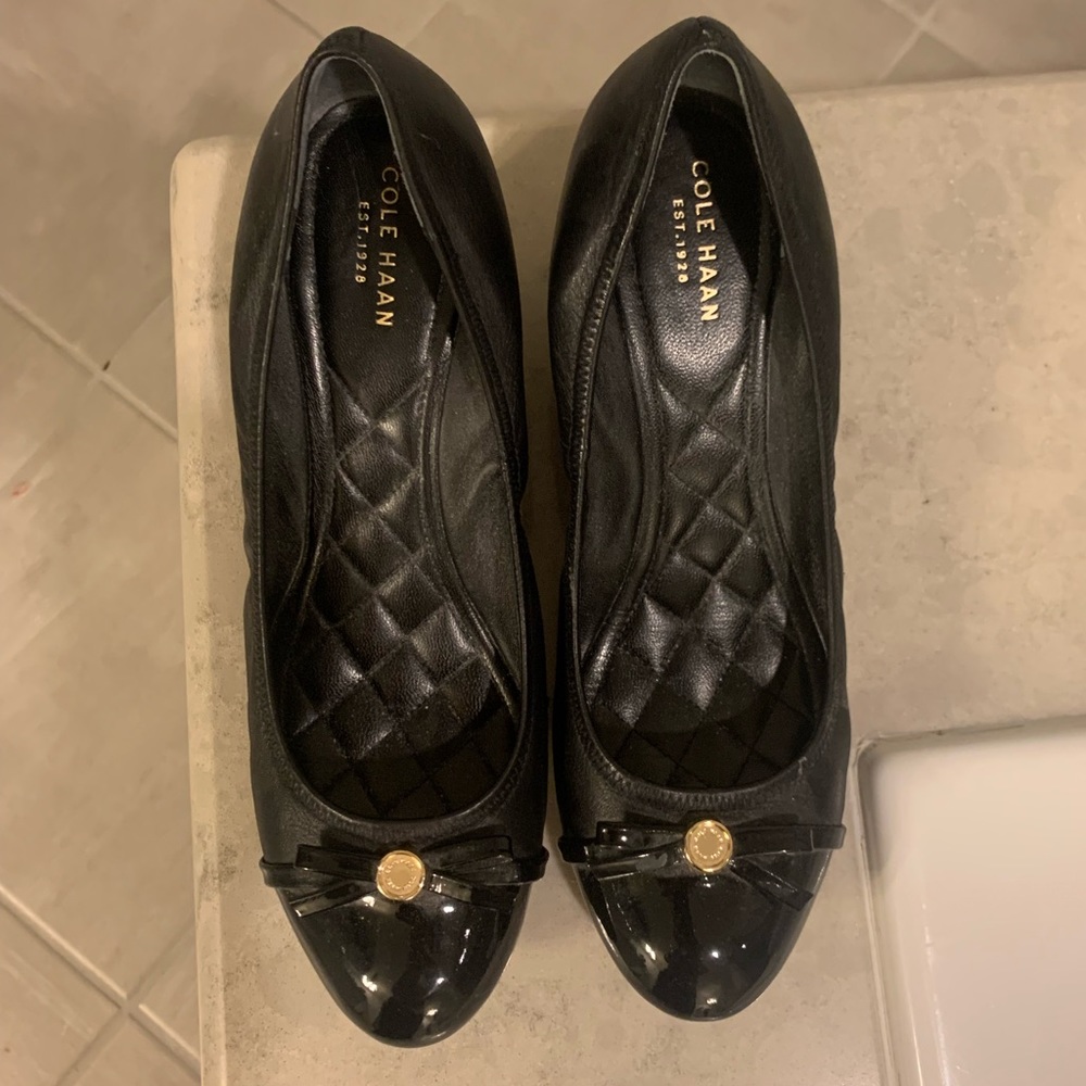Black Cole Haan Wedge Shoes Sz 9